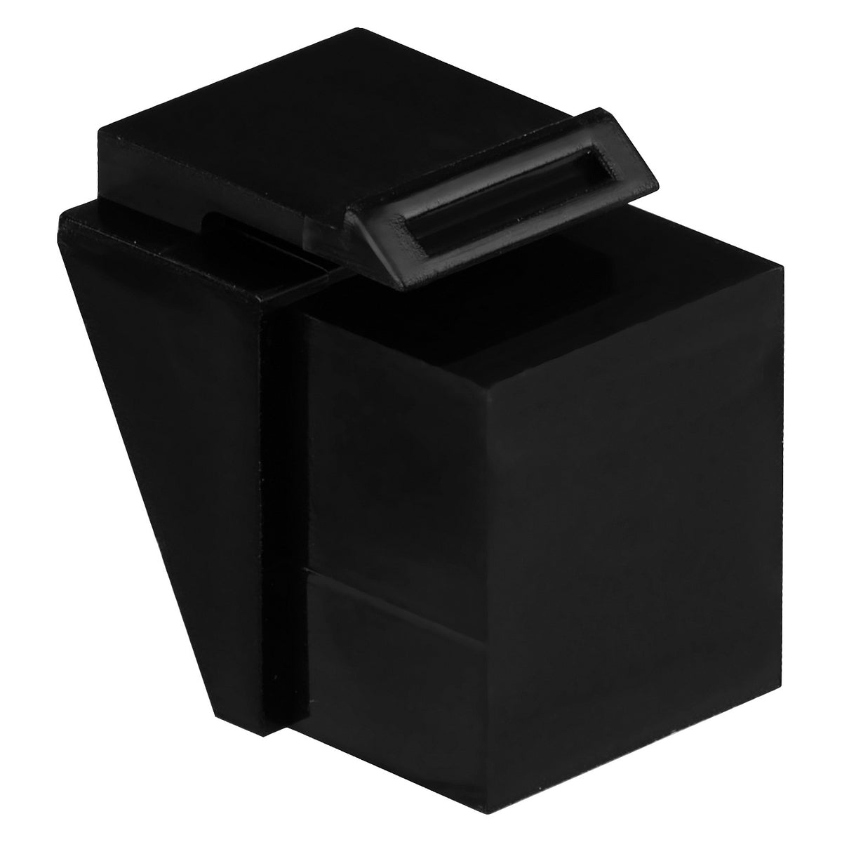 EFB Blindeinsatz RJ45 schwarz RAL9011, fr Keystoneausbrche, VPE 100