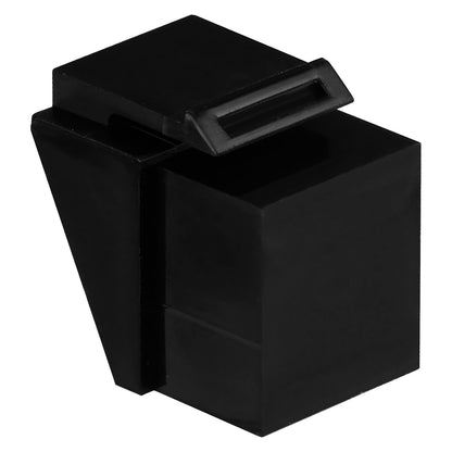 EFB Blindeinsatz RJ45 schwarz RAL9011, fr Keystoneausbrche, VPE 100