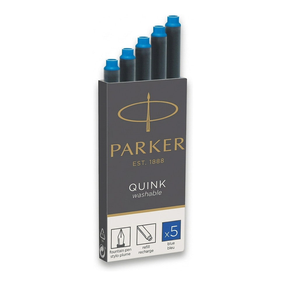 1x5 Parker Tintenpatrone Quink knigsblau auswaschbar