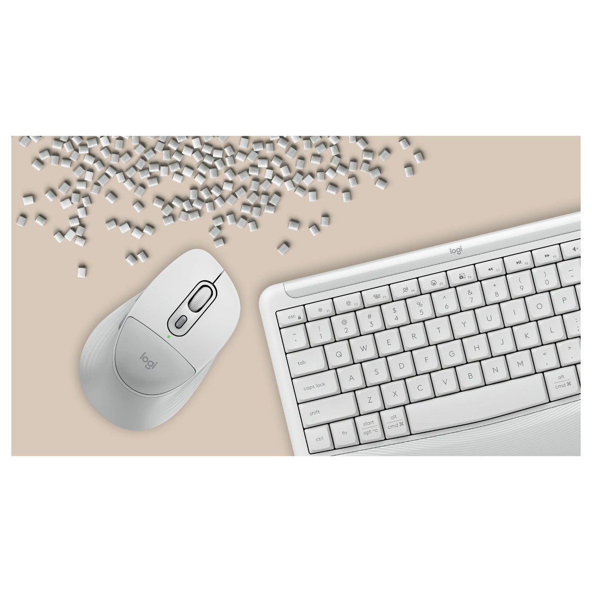 Logitech Signature Comfort Plus MK880 OFF-WHITE QWERTZ