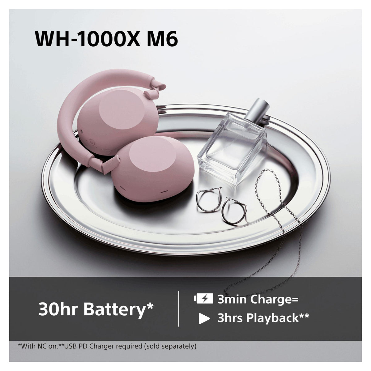 SONY WH-1000XM6 Over-Ear rosa Hi-Res BT-Kopfhrer