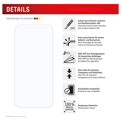 DISPLEX Real Glasschutzfolie für iPhone 16 Pro Max