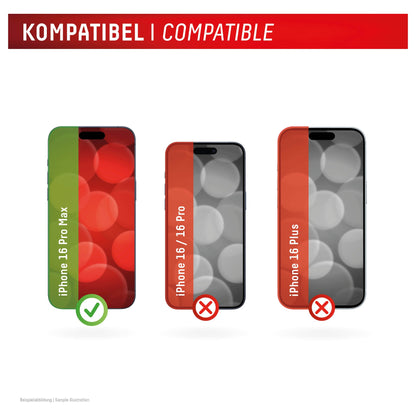DISPLEX Real Glasschutzfolie für iPhone 16 Pro Max
