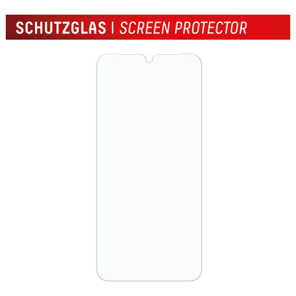 DISPLEX Real Glasschutzfolie für Samsung Galaxy A26 extrem hart & kratzer-resistent, Kantenschutz, Real Glass