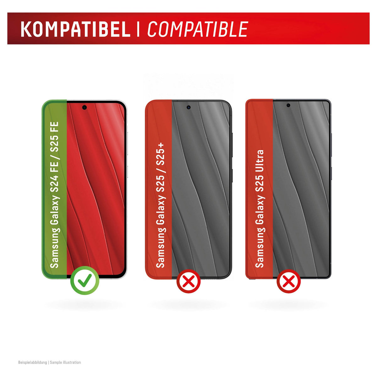 Displex Panzerglas für Samsung Galaxy S24FE/S25 FE