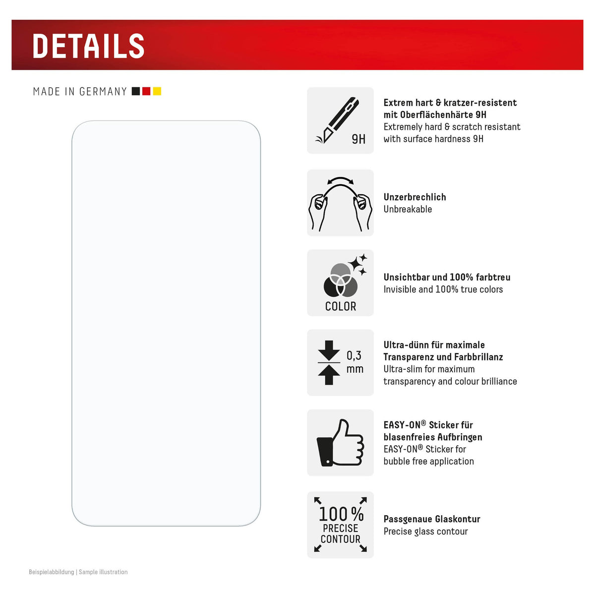 Displex Displayschutzfolie (9H) fürSamsung Galaxy S24 FE/S25 FE