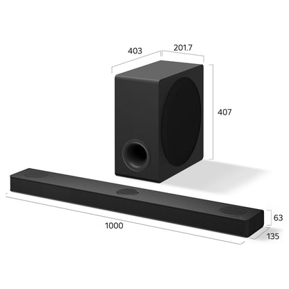 LG Soundbar 3 1 3 LG1 LG 1 S80TY (S80TY.DEUSLLK)