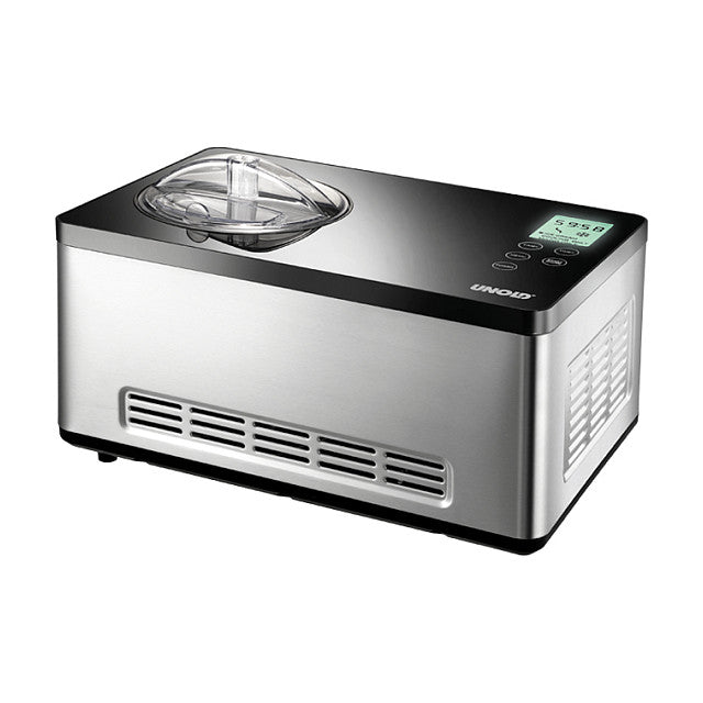 Eismaschine Gusto (edelstahl/schwarz, fr 2.000ml Eiscreme, 180 Watt Kompressor)
