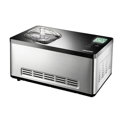 Eismaschine Gusto (edelstahl/schwarz, fr 2.000ml Eiscreme, 180 Watt Kompressor)