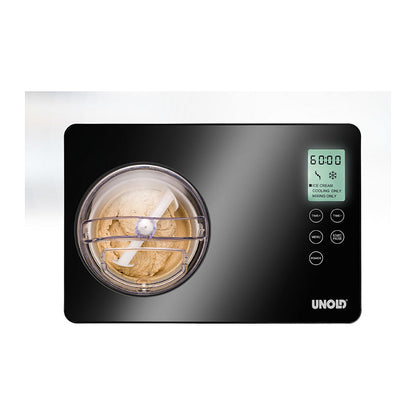 Eismaschine Gusto (edelstahl/schwarz, fr 2.000ml Eiscreme, 180 Watt Kompressor)