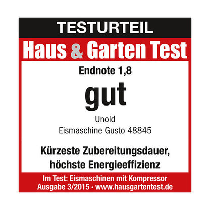 Eismaschine Gusto (edelstahl/schwarz, fr 2.000ml Eiscreme, 180 Watt Kompressor)