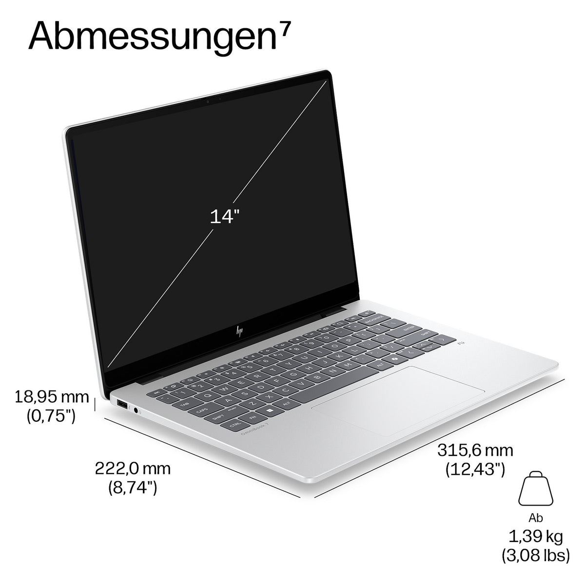 HP EliteBook 8 G2i CU5 325/32GB/512SSD/W11 Pro 1J Gar (DE)