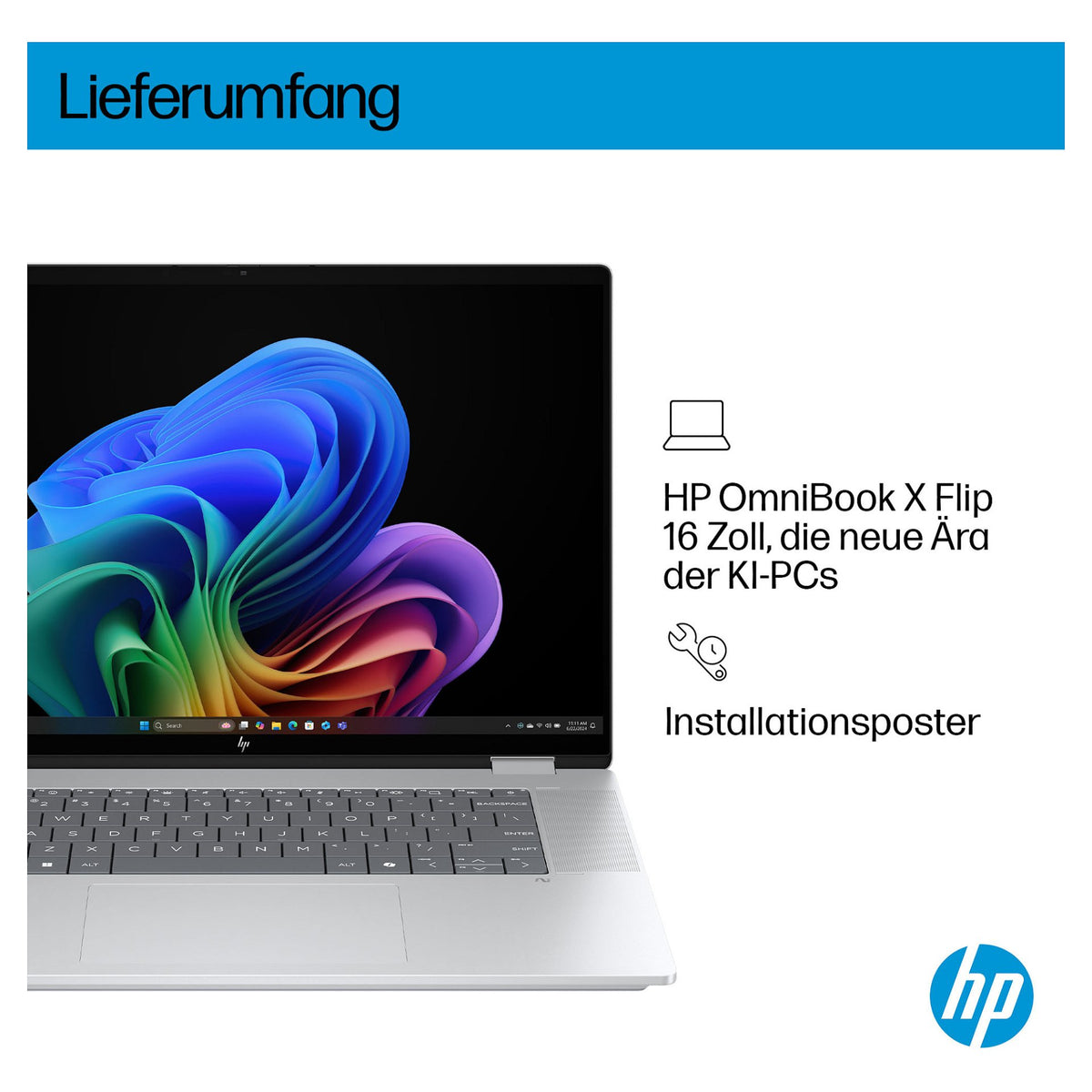 HP OmniBook X Flip 16-as0073ng CU7 256V/16GB/512SSD/W11 Home