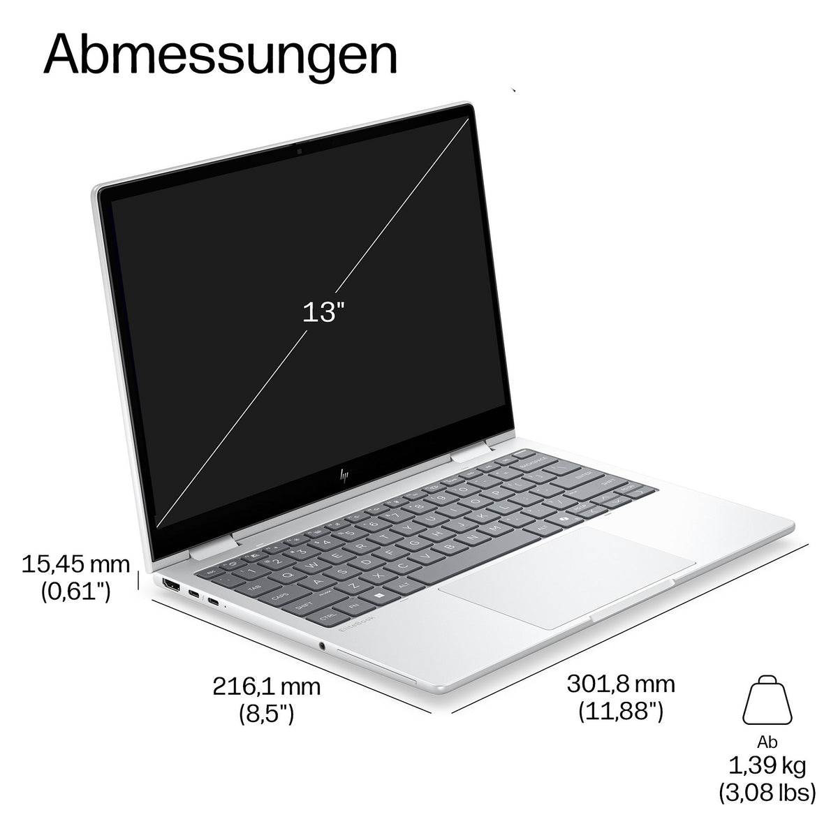 HP EliteBook 8 Flip G2i CU7 355/32GB/1TBSSD/W11 Pro LTE 5G