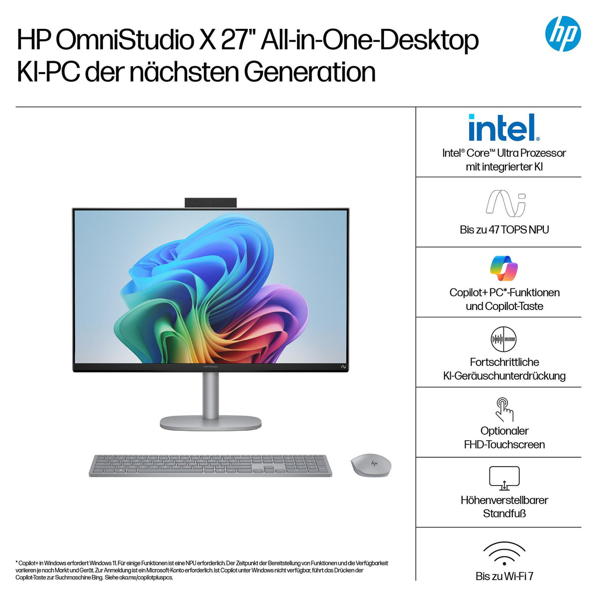 AIO HP OmniStudio X 27-cs1173ng CU7 256V/16GB/1TBSSD/W11 Home