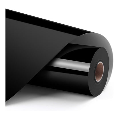 LOKLiK Permanent Klebefolie Vinyl Glänzend - Schwarz - 30,5 x 180 cm