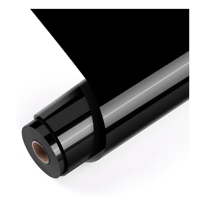 LOKLiK Permanent Klebefolie Vinyl Glänzend - Schwarz - 30,5 x 180 cm