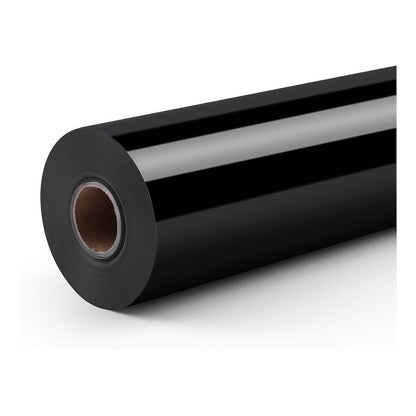 LOKLiK Permanent Klebefolie Vinyl Glänzend - Schwarz - 30,5 x 180 cm