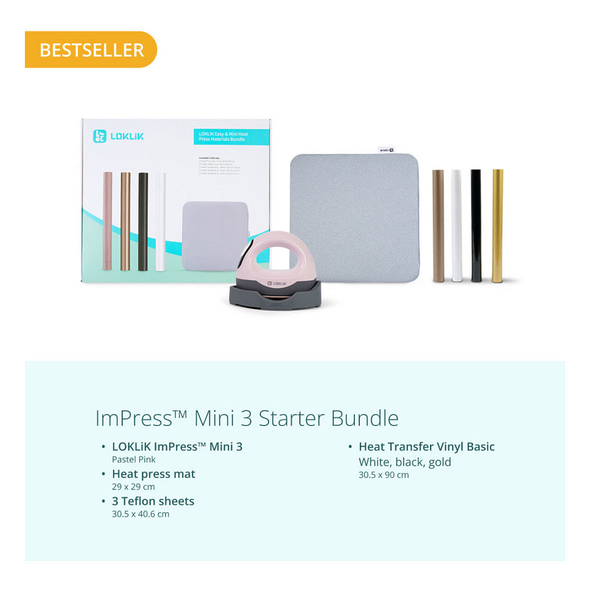 LOKLiK ImPress™ Mini 3 - Pastellrosa
