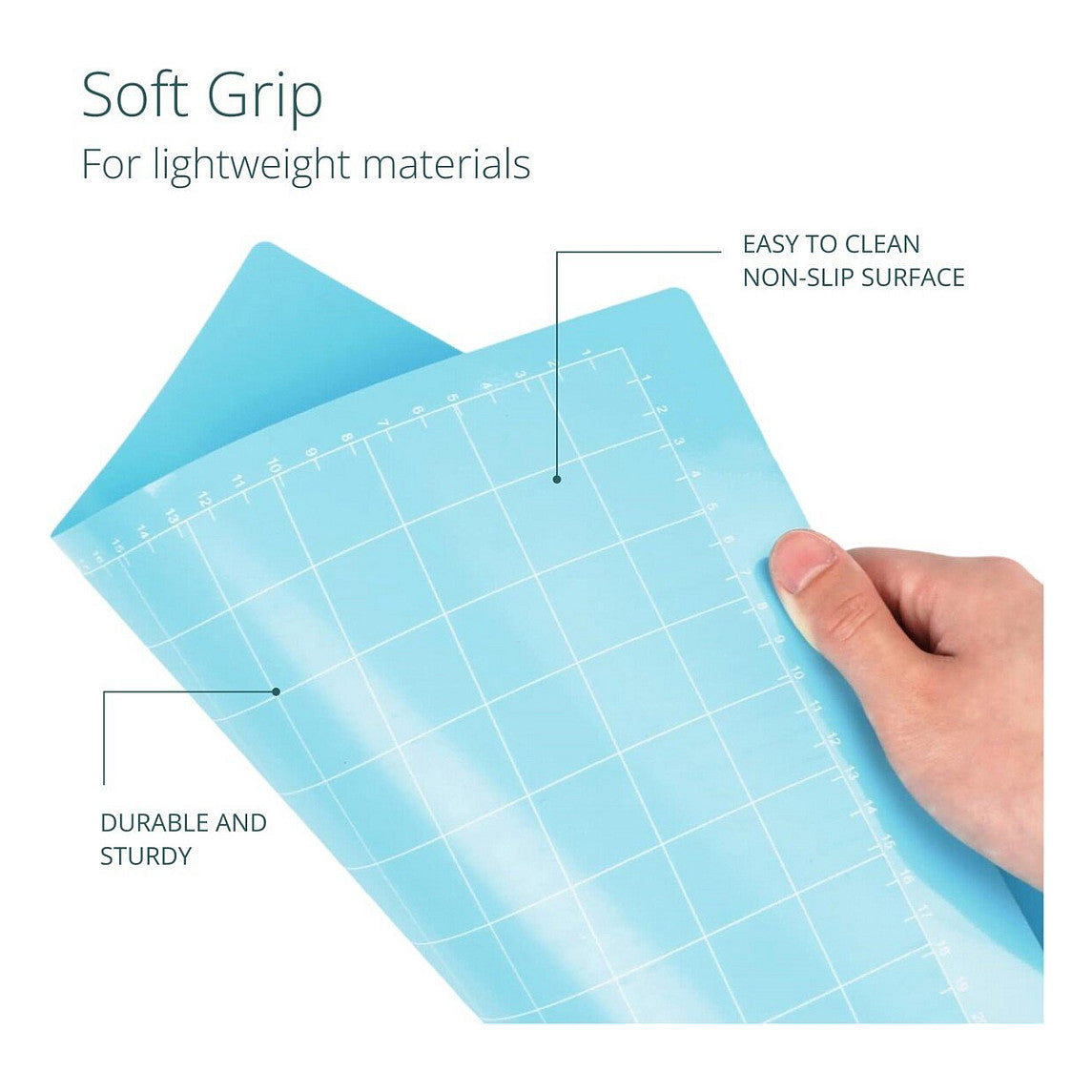 LOKLiK Schneidematte 3er-Pack - Blau Leicht klebend