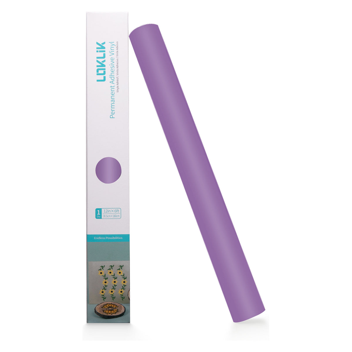 LOKLiK Permanent haftende Vinylfolie - Helllila - 30,5 x 180 cm