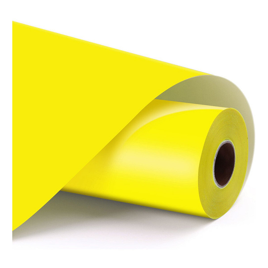 LOKLiK Permanent haftende Vinylfolie Matt - Zitronengelb - 30,5 x 180 cm