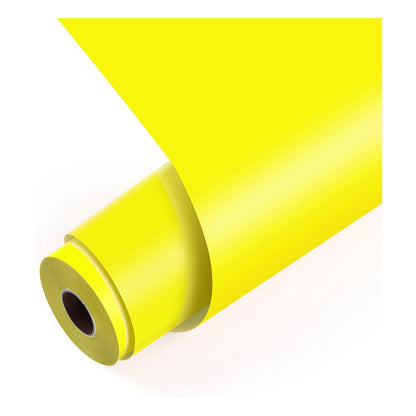 LOKLiK Permanent haftende Vinylfolie Matt - Zitronengelb - 30,5 x 180 cm