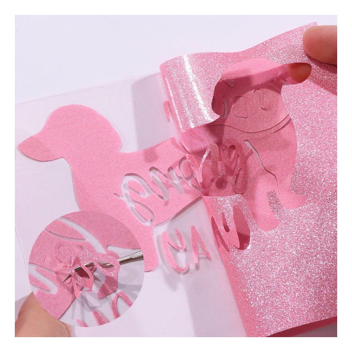 LOKLiK Plotterfolie Glitzer - Pink - 30,5 x 90 cm