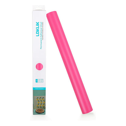 LOKLiK Permanent haftende Vinylfolie Matt - Pink - 30,5 x 180 cm
