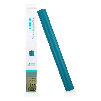 LOKLiK Permanent haftende Vinylfolie Matt - Aquamarin - 30,5 x 180 cm