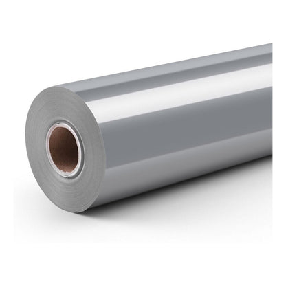 LOKLiK Permanent haftende Vinylfolie Glänzend - Silber - 30,5 x 180 cm