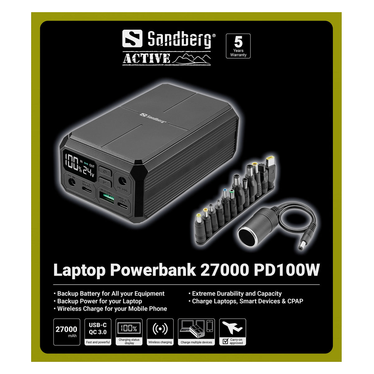 421-13 SANDBERG Powerbank 27.000 mA