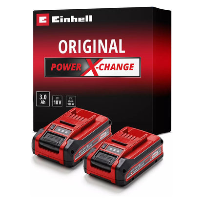 Akku Power-X-Change Plus TWIN-PACK 18Volt 3,0Ah (rot/schwarz, 2 Stck, ohne Ladegert)