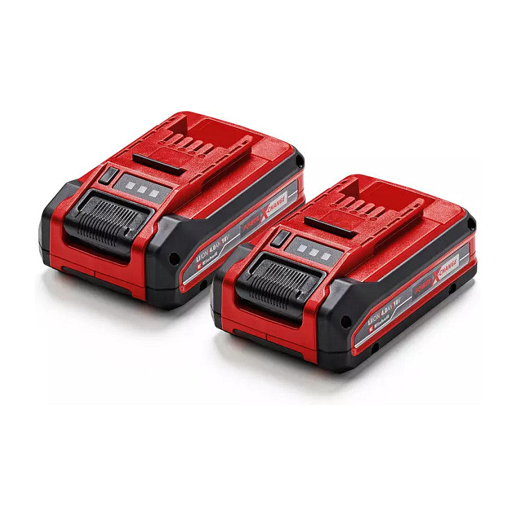 Akku Power-X-Change TWIN-PACK 18Volt 4,0Ah (rot/schwarz, 2 Stck, ohne Ladegert)