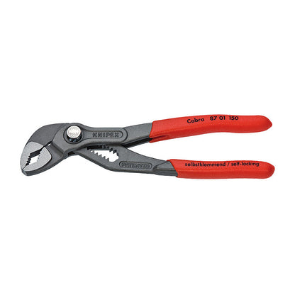 Cobra 87 01 150, 150mm, Rohr- / Wasserpumpen-Zange (schwarz/rot, Wasserpumpenzange, 11-fach verstellbar)