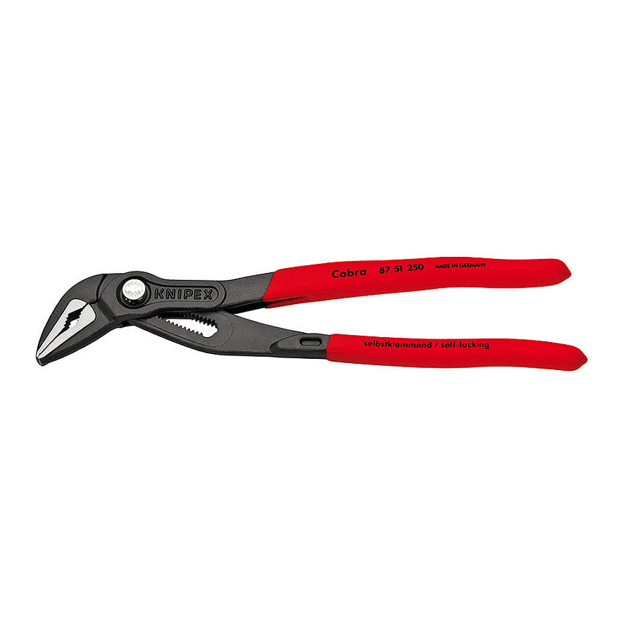 Cobra ES 87 51 250, 250mm, Rohr- / Wasserpumpen-Zange (rot, Wasserpumpenzange, 25-fach verstellbar)