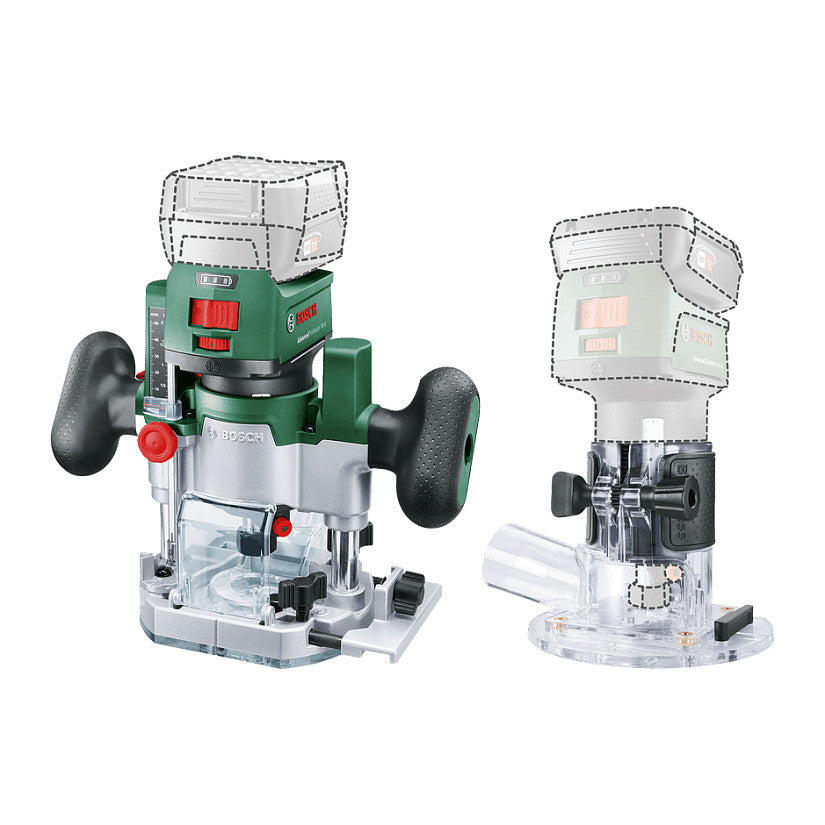 Powertools Akku-Oberfrse AdvancedTrimRouter 18V-8 Combi Set (grn/schwarz, ohne Akku und Ladegert, POWER FOR ALL ALLIANCE)