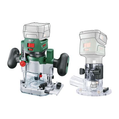 Powertools Akku-Oberfrse AdvancedTrimRouter 18V-8 Combi Set (grn/schwarz, ohne Akku und Ladegert, POWER FOR ALL ALLIANCE)