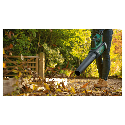 Powertools Akku-Laubblser Advanced LeafBlower 36V-750 (grn/schwarz, Li-Ionen Akku 2,0Ah, POWER FOR ALL)