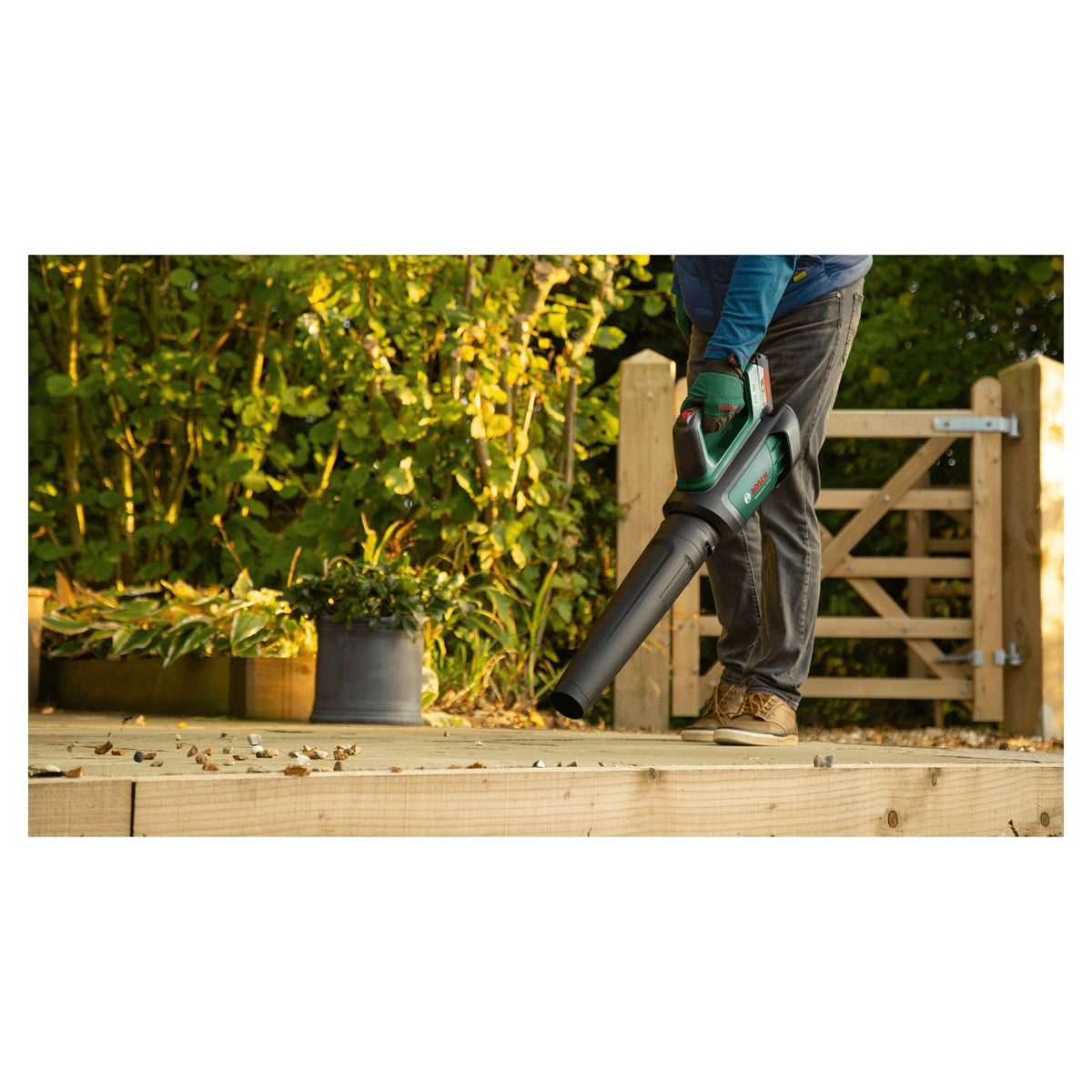 Powertools Akku-Laubblser Advanced LeafBlower 36V-750 (grn/schwarz, Li-Ionen Akku 2,0Ah, POWER FOR ALL)