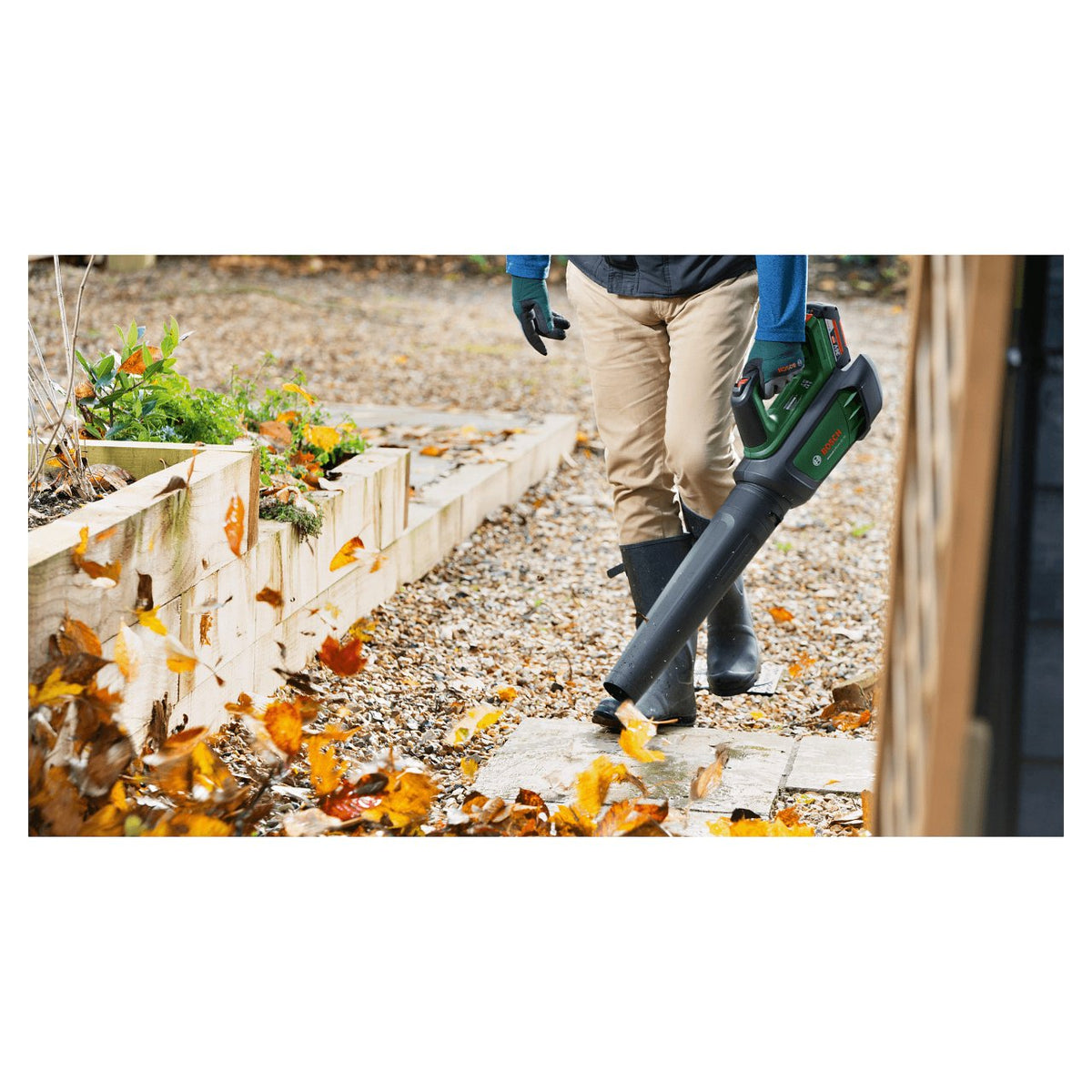 Powertools Akku-Laubblser Advanced LeafBlower 36V-750 (grn/schwarz, Li-Ionen Akku 2,0Ah, POWER FOR ALL)