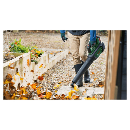 Powertools Akku-Laubblser Advanced LeafBlower 36V-750 (grn/schwarz, Li-Ionen Akku 2,0Ah, POWER FOR ALL)