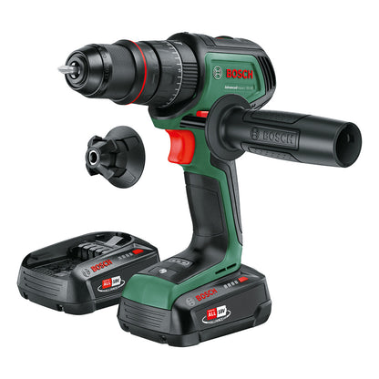 Powertools Akku-Schlagbohrschrauber AdvancedImpact 18V-80 QuickSnap (grn/schwarz, 2x Li-Ionen Akku 2,5Ah, Koffer, POWER FOR ALL ALLIANCE)