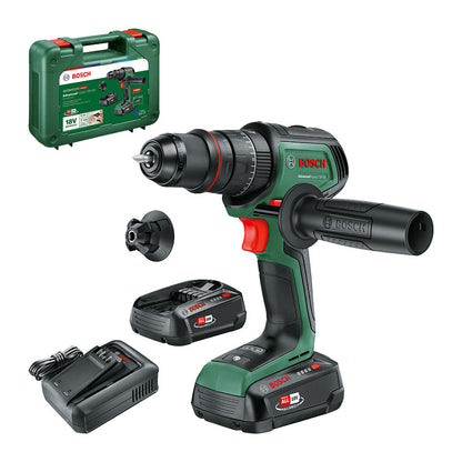 Powertools Akku-Schlagbohrschrauber AdvancedImpact 18V-80 QuickSnap (grn/schwarz, 2x Li-Ionen Akku 2,5Ah, Koffer, POWER FOR ALL ALLIANCE)