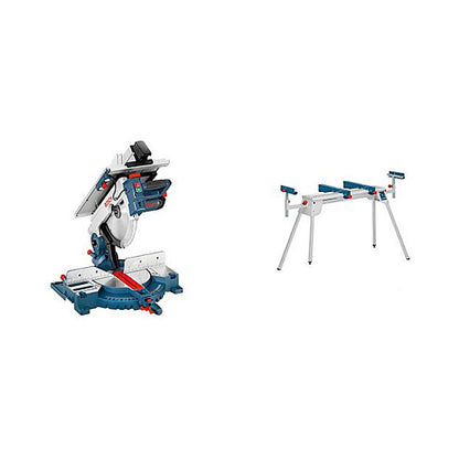 Powertools Kombinationssge GTM 12 JL + Arbeitstisch GTA 2600, Kapp-und Gehrungssge (blau/silber, 1.800 Watt)