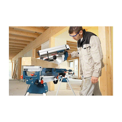 Powertools Kombinationssge GTM 12 JL + Arbeitstisch GTA 2600, Kapp-und Gehrungssge (blau/silber, 1.800 Watt)