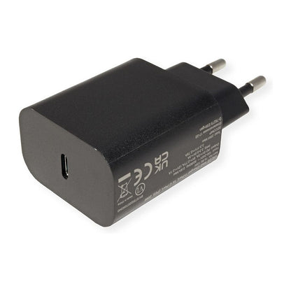 VALUE USB Charger mit Euro-Stecker, 1 Port Typ-C (PD), 25W