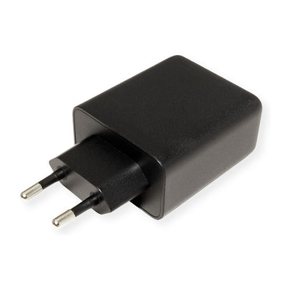 VALUE USB Charger mit Euro-Stecker, 3-Port (Typ-A, 2x Typ-C), 65W, GaN