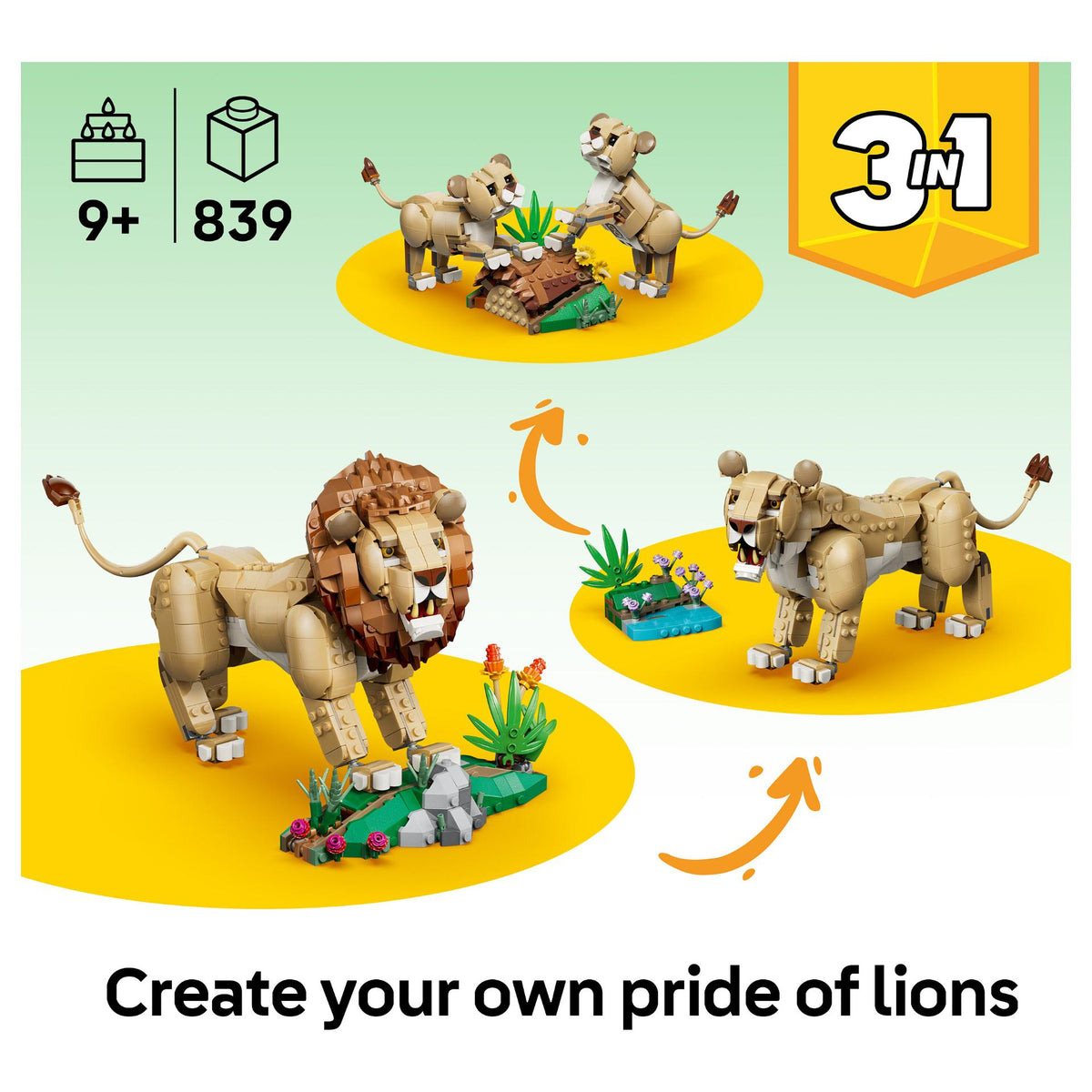 31386 LEGO 31386 Creator Wilde Tiere Majesttischer Lwe (2.5.)