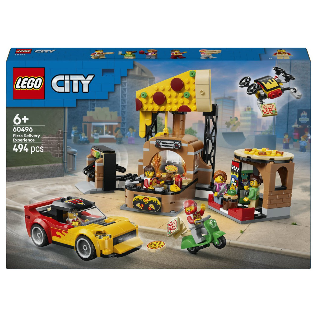 60496 LEGO 60496 City Pizza-Liefererlebnis mit Fahrzeugen (2.5.)